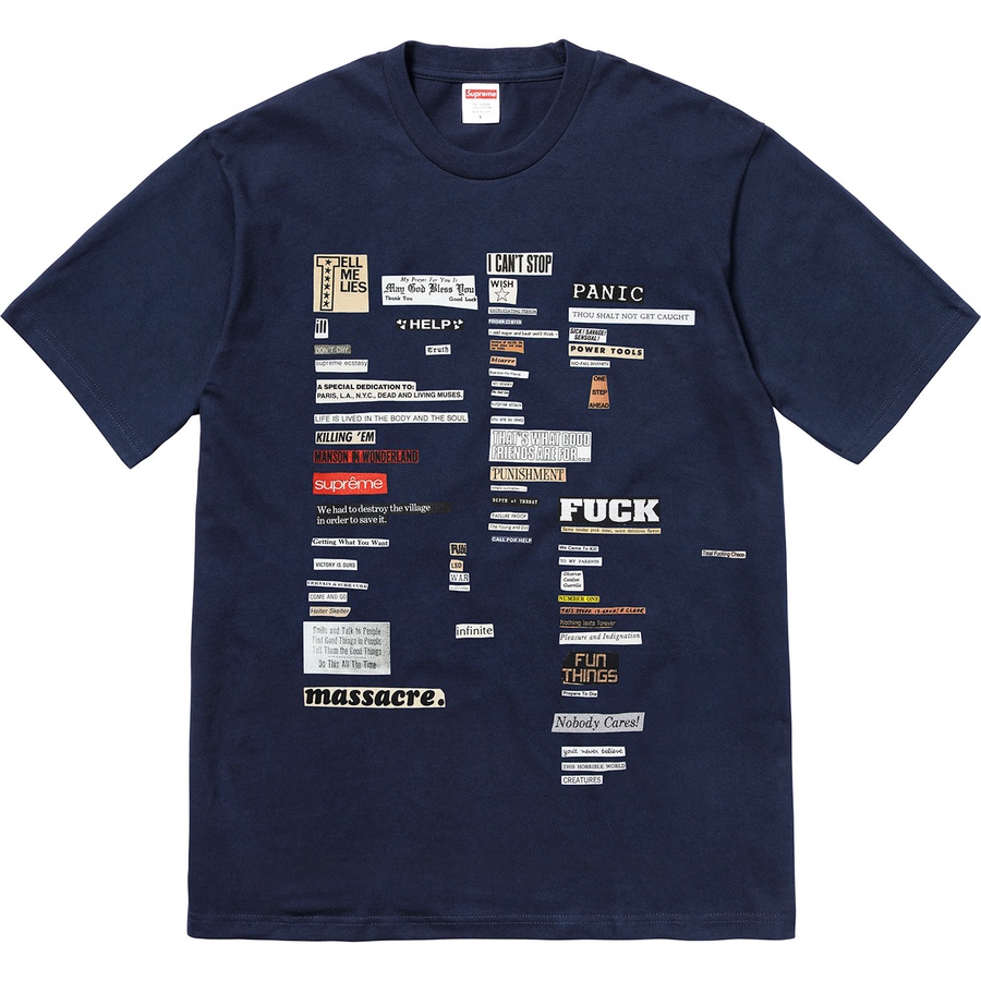 Details on Cutouts Tee Navy from fall winter
                                                    2018 (Price is $36)