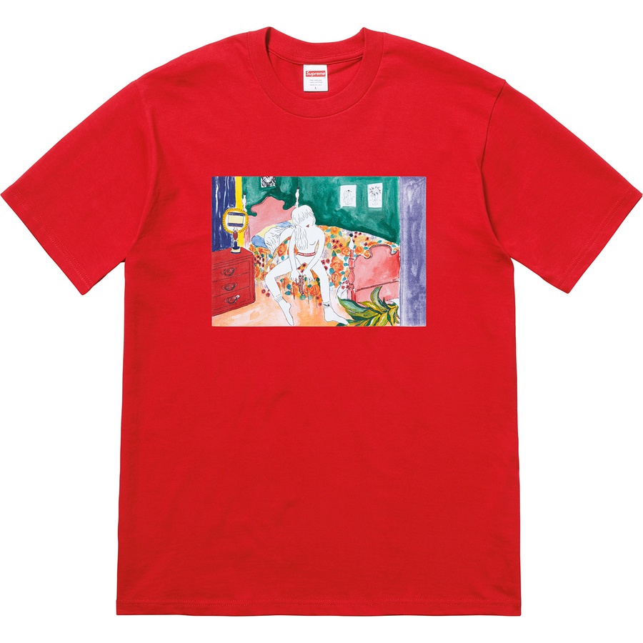 Details on Bedroom Tee Red from fall winter 2018 (Price is $36)