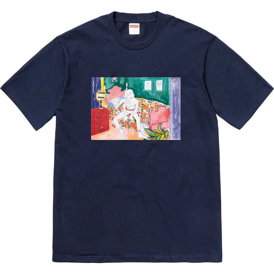 Details on Bedroom Tee Navy from fall winter
                                                    2018 (Price is $36)