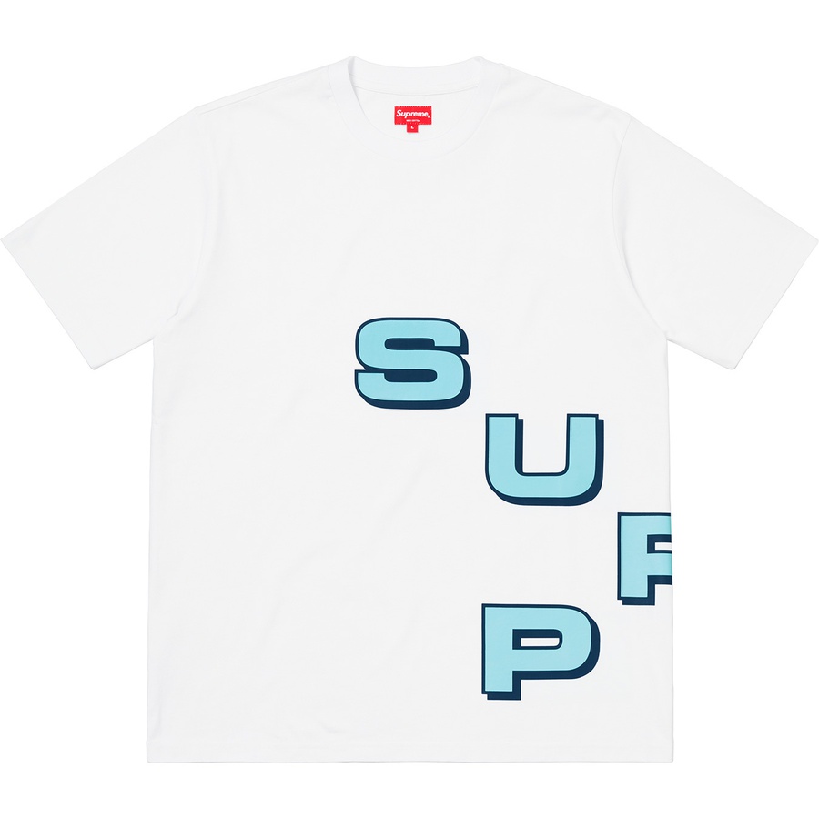 Details on Stagger Tee White from fall winter 2018 (Price is $78)