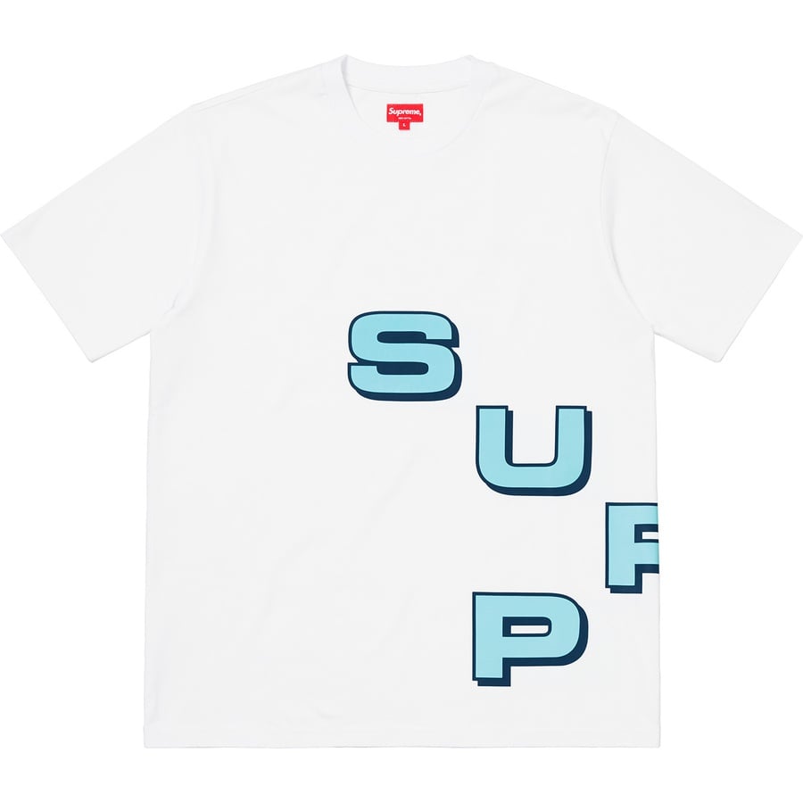 Supreme Stagger Tee (FW18) - White - $78
