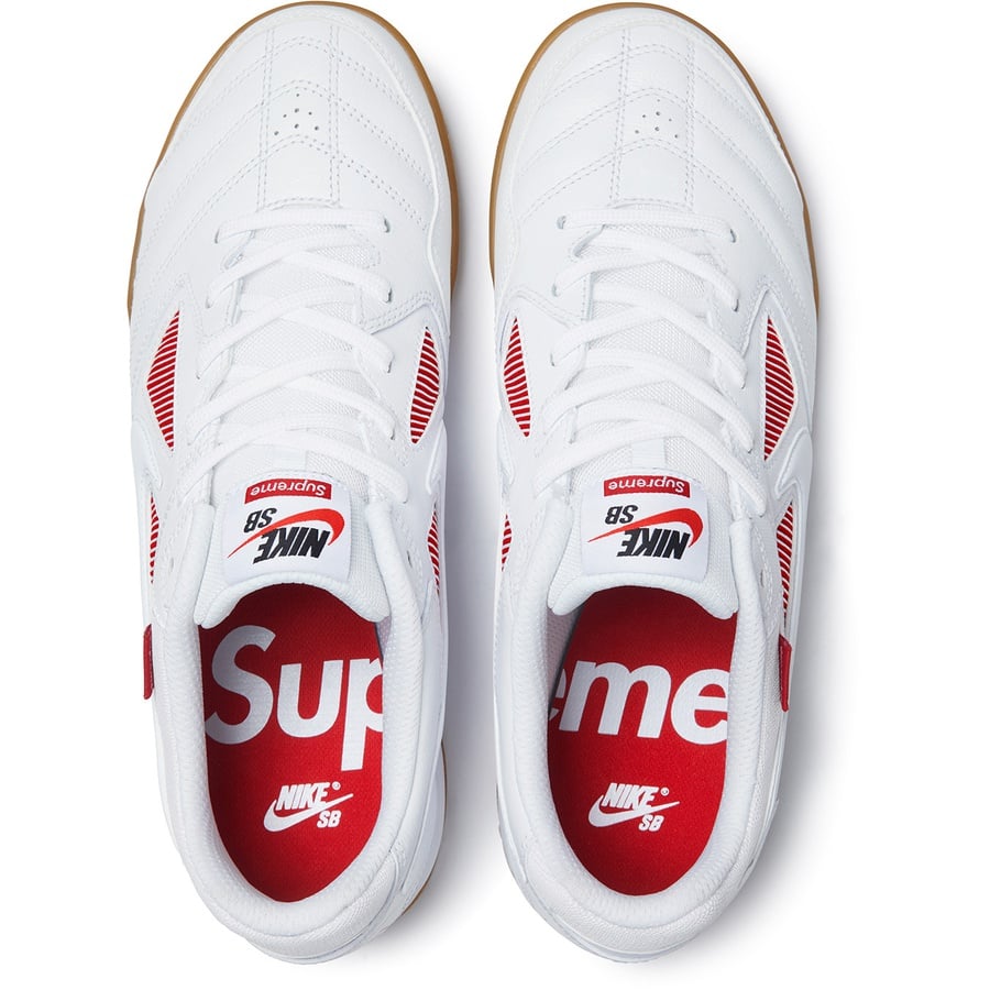 Details on Supreme Nike SB Gato White from fall winter
                                                    2018 (Price is $110)