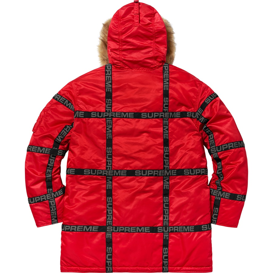 Details on Logo Tape N-3B Parka Red from fall winter
                                                    2018 (Price is $378)