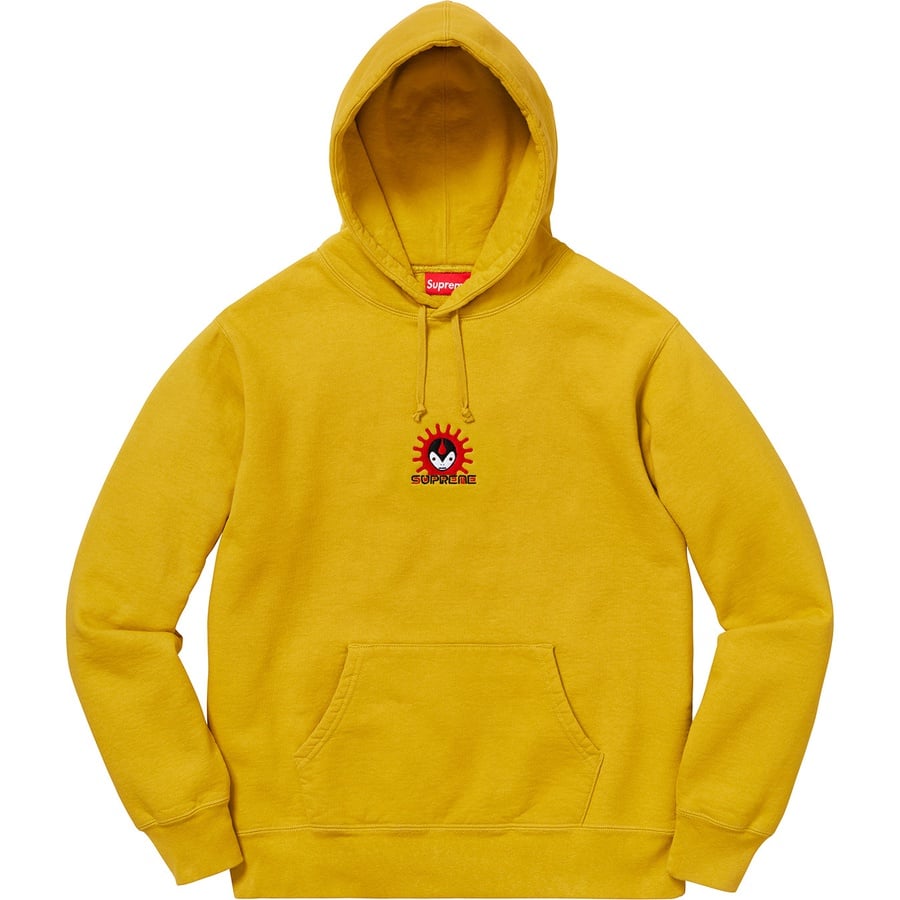 Details on Vampire Hooded Sweatshirt Mustard from fall winter
                                                    2018 (Price is $158)