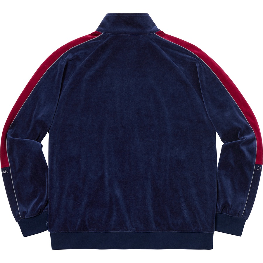Details on Velour Track Jacket Navy from fall winter 2018 (Price is $148)