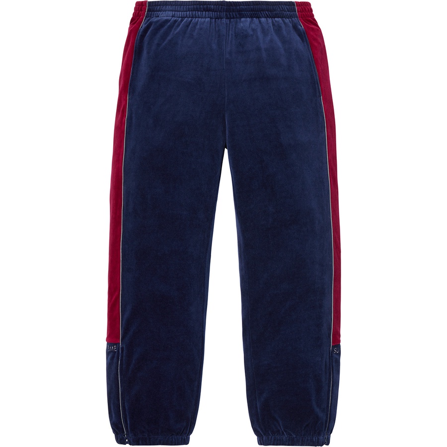 Details on Velour Track Pant Navy from fall winter 2018 (Price is $128)