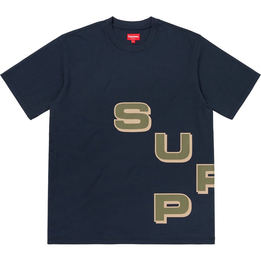 Details on Stagger Tee Navy from fall winter
                                                    2018 (Price is $78)