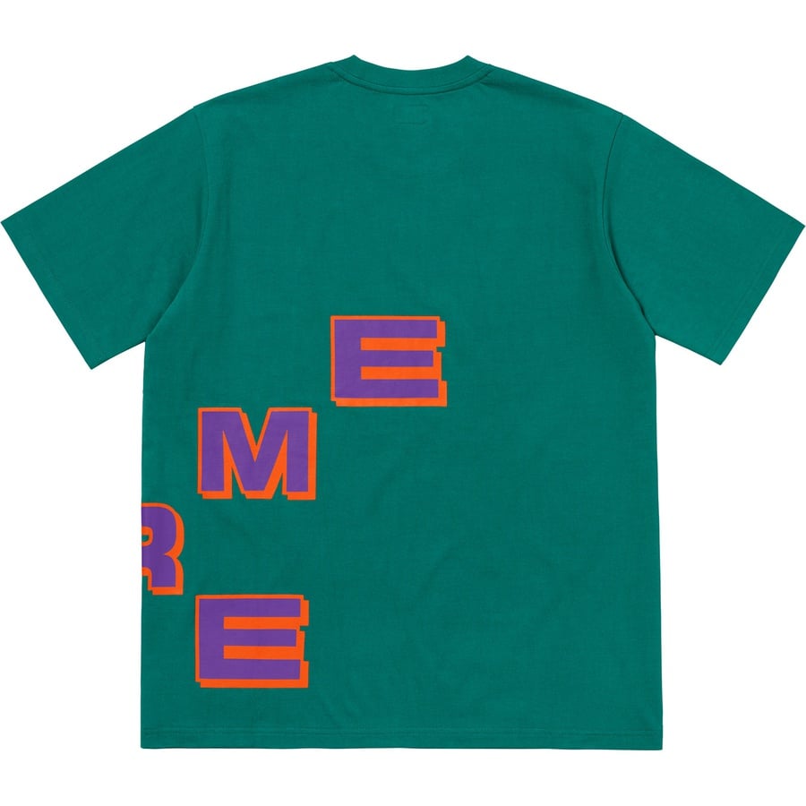 Details on Stagger Tee Teal from fall winter
                                                    2018 (Price is $78)