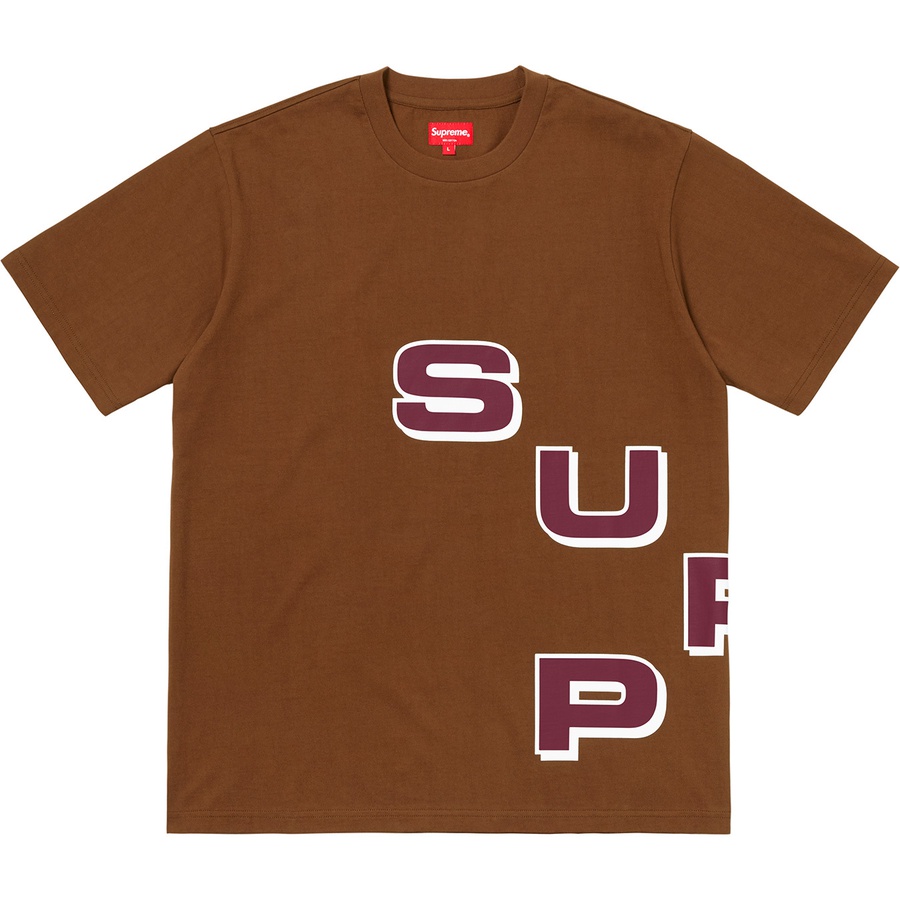 Details on Stagger Tee Brown from fall winter 2018 (Price is $78)