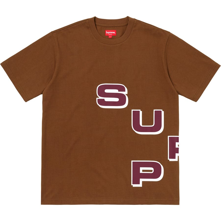 Details on Stagger Tee Brown from fall winter
                                                    2018 (Price is $78)