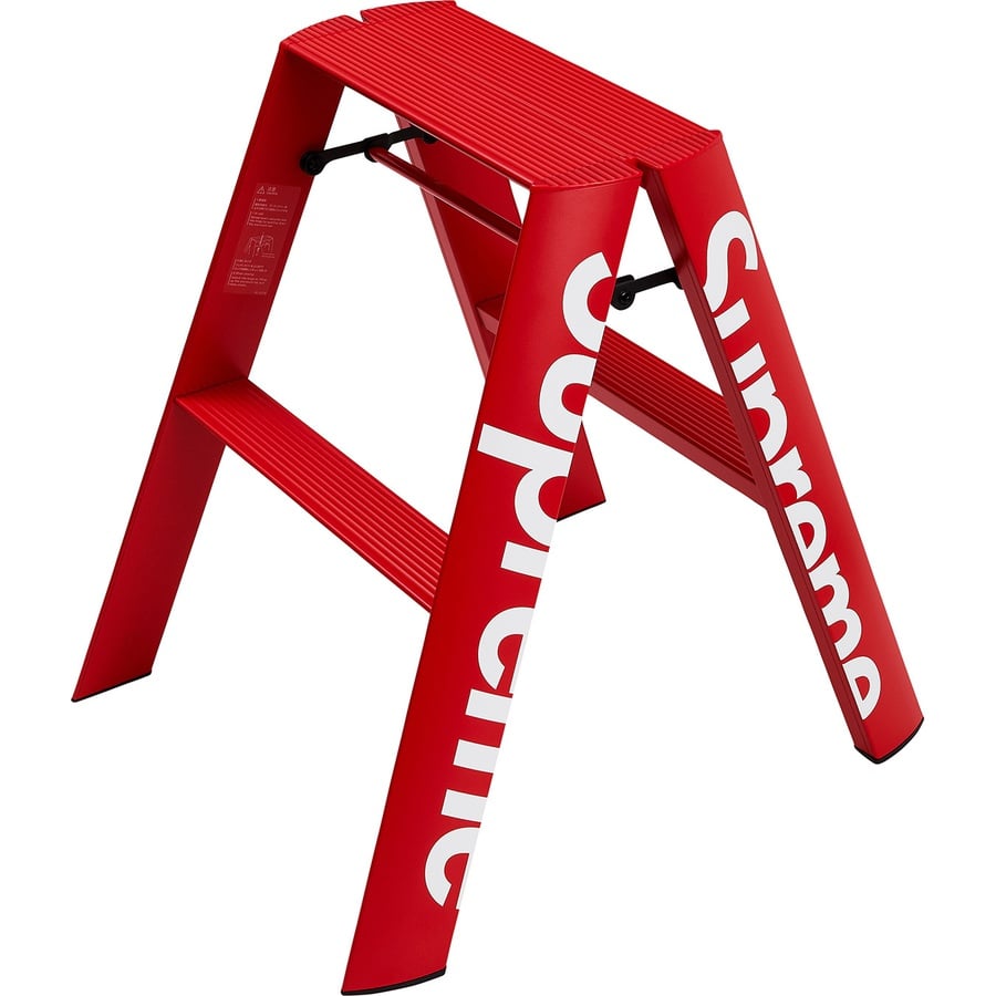 Details on Supreme Lucano Step Ladder Red from fall winter
                                                    2018 (Price is $288)