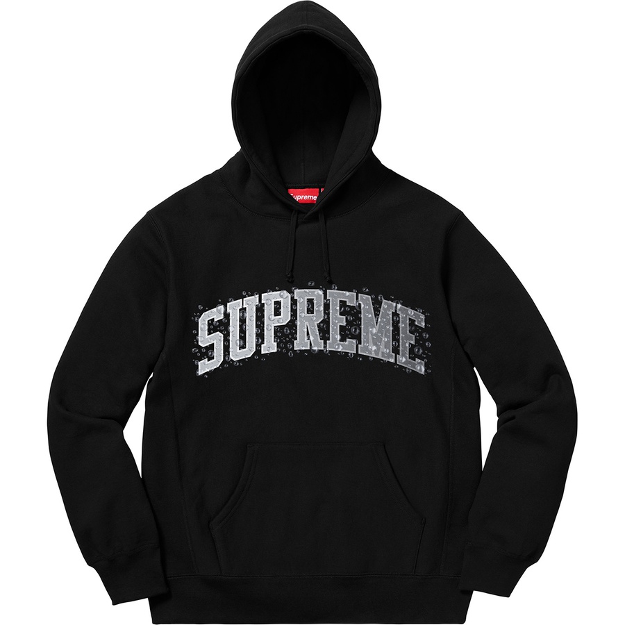 Details on Water Arc Hooded Sweatshirt Black from fall winter 2018 (Price is $158)