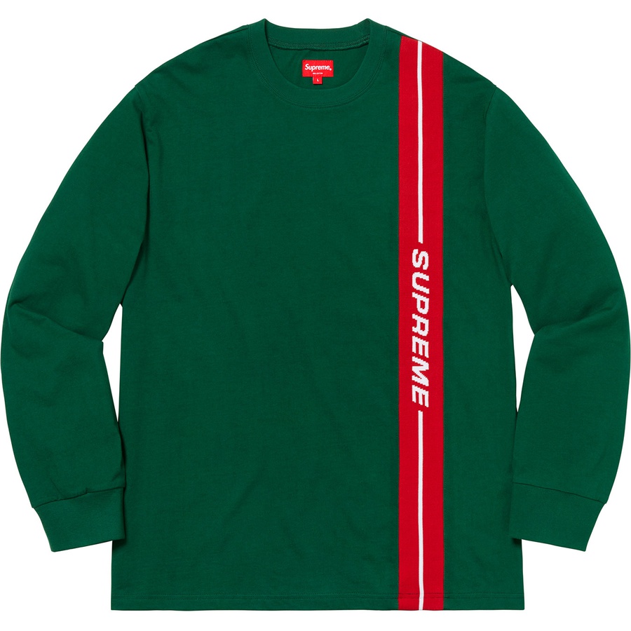 Details on Vertical Logo Stripe L S Top Dark Green from fall winter
                                                    2018 (Price is $98)