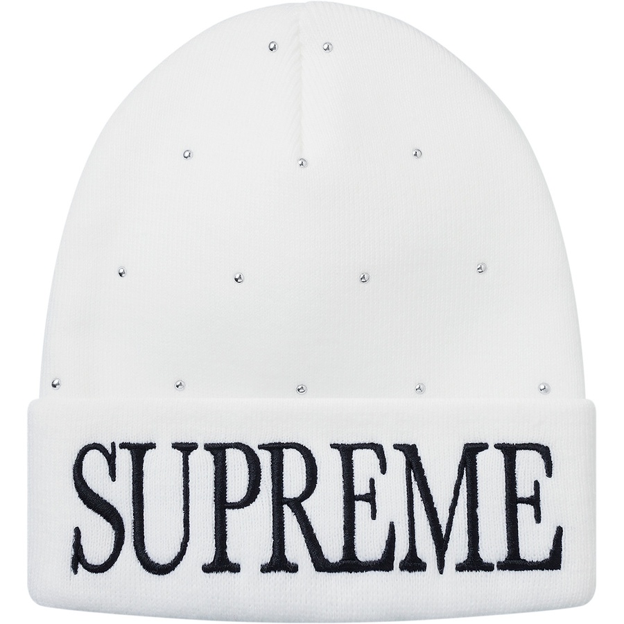 Details on Studded Beanie White from fall winter
                                                    2018 (Price is $36)