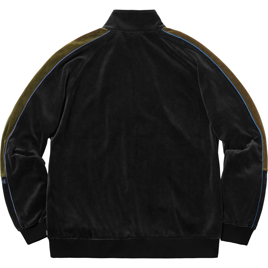 Details on Velour Track Jacket Black from fall winter
                                                    2018 (Price is $148)