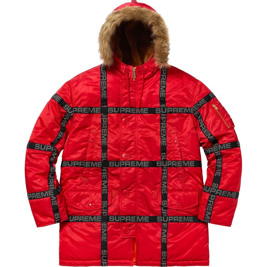 Details on Logo Tape N-3B Parka Red from fall winter
                                                    2018 (Price is $378)