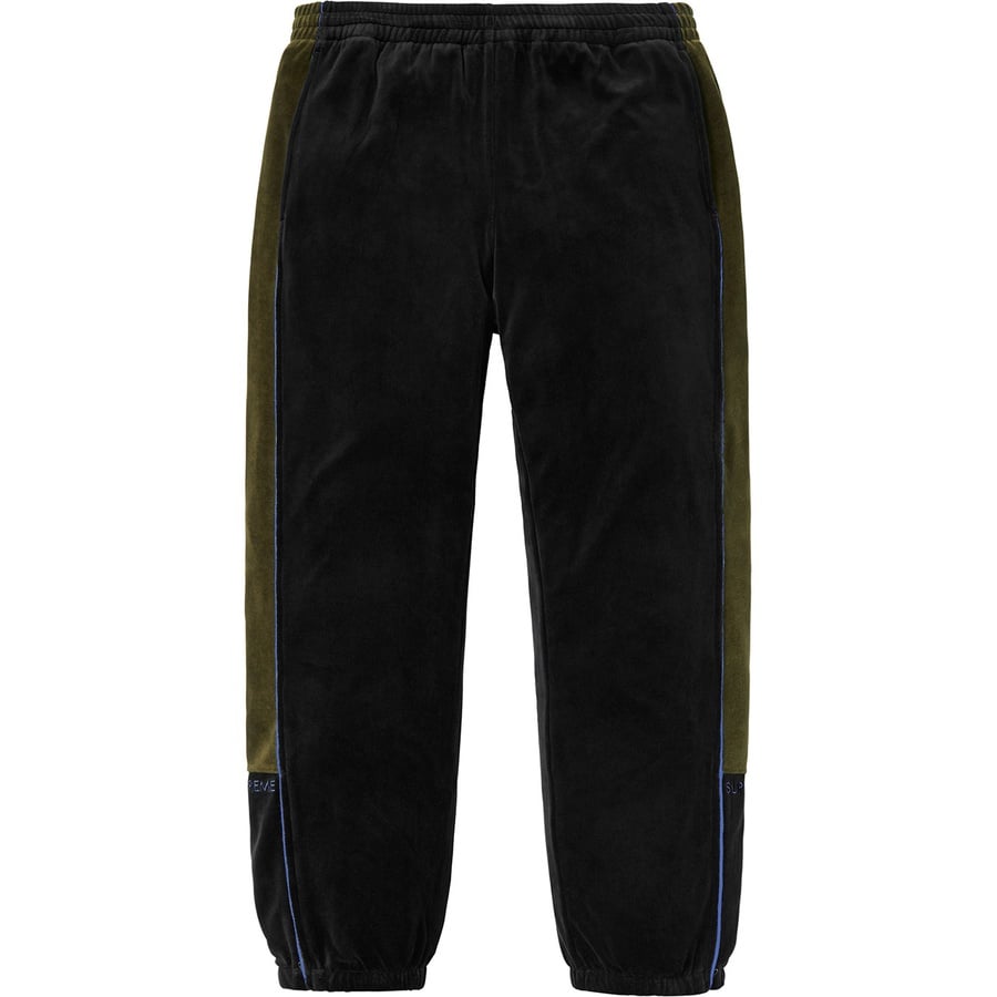 Details on Velour Track Pant Black from fall winter
                                                    2018 (Price is $128)