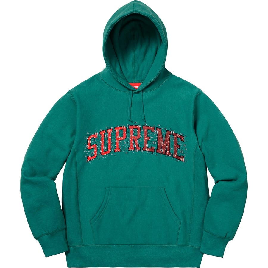 Details on Water Arc Hooded Sweatshirt Dark Teal from fall winter
                                                    2018 (Price is $158)