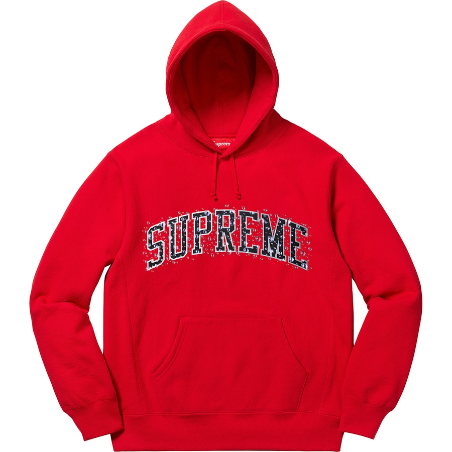 Details on Water Arc Hooded Sweatshirt Red from fall winter
                                                    2018 (Price is $158)