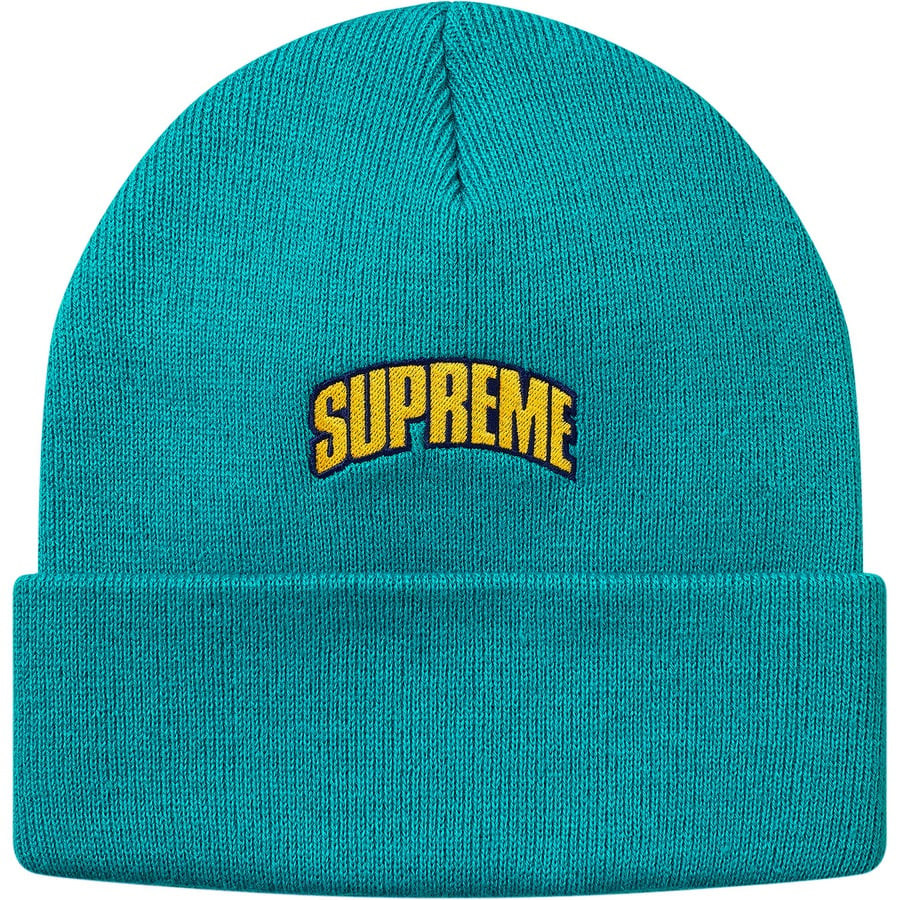 Details on Crown Logo Beanie Cyan from fall winter
                                                    2018 (Price is $32)