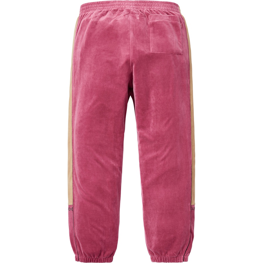 Details on Velour Track Pant Pink from fall winter 2018 (Price is $128)