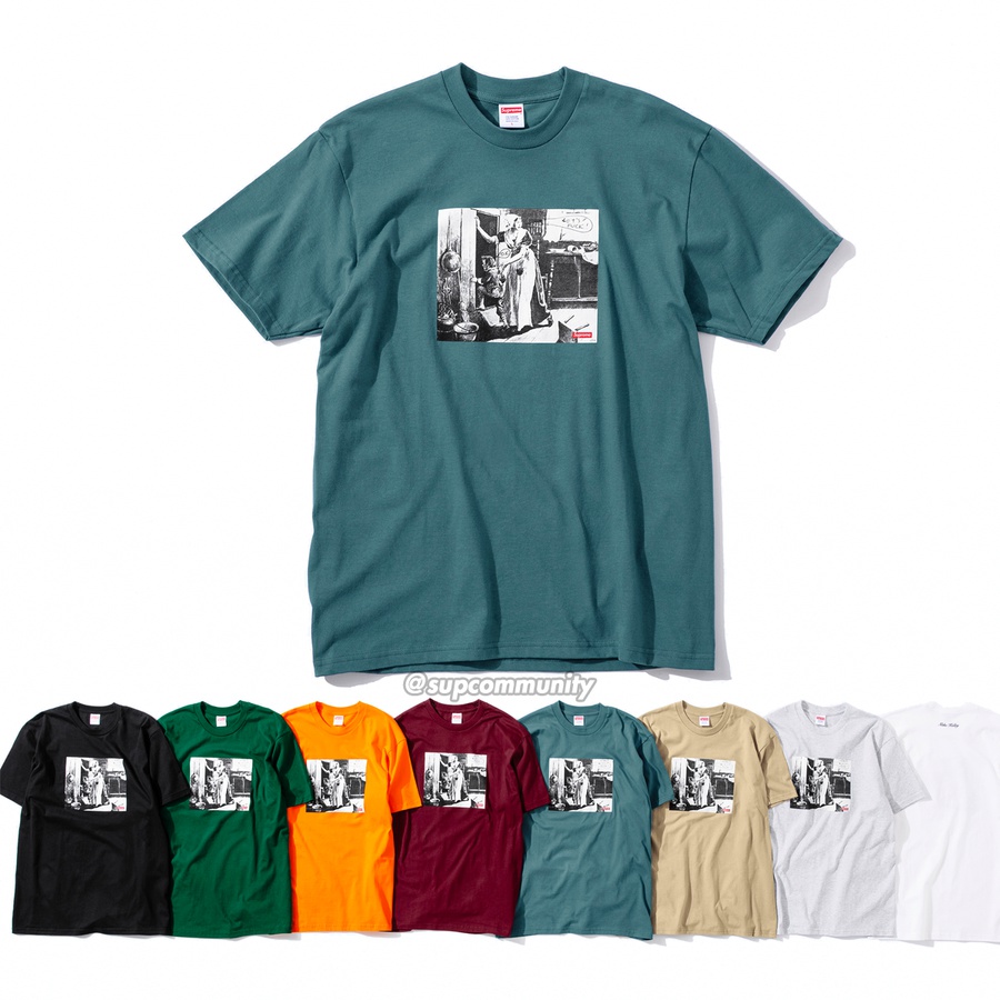 Supreme Mike Kelley Supreme Hiding From Indians Tee released during fall winter 18 season