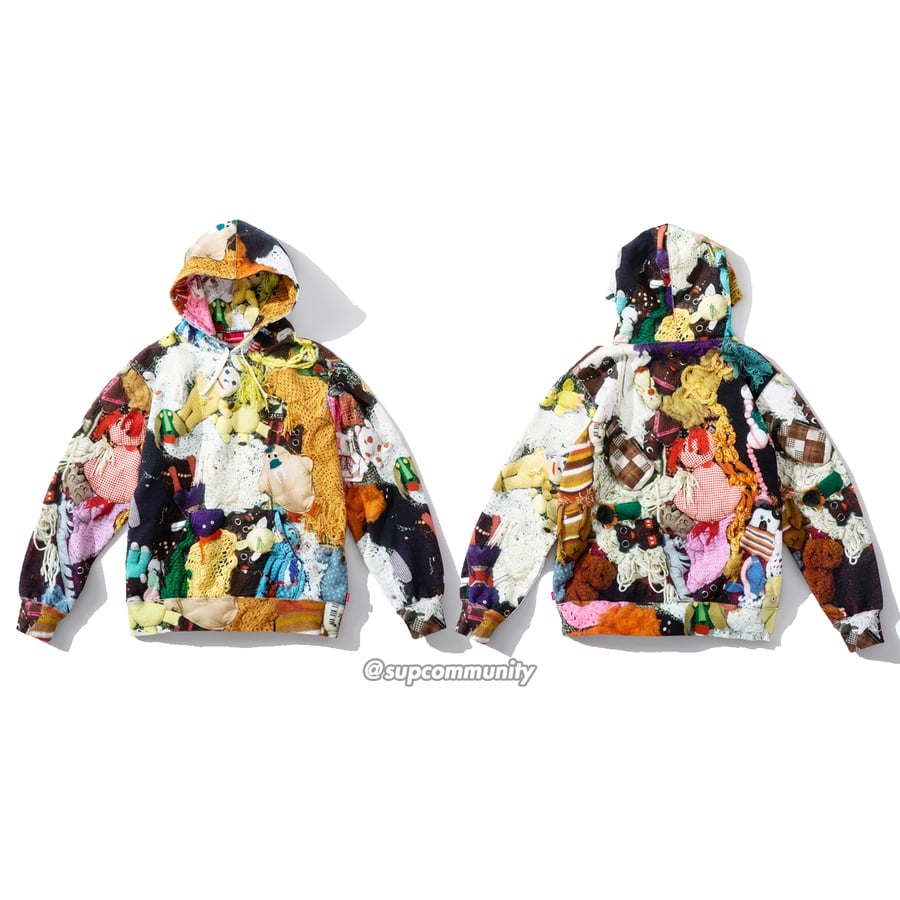 Supreme Mike Kelley Supreme More Love Hours Than Can Ever Be Repaid Hooded Sweatshirt released during fall winter 18 season