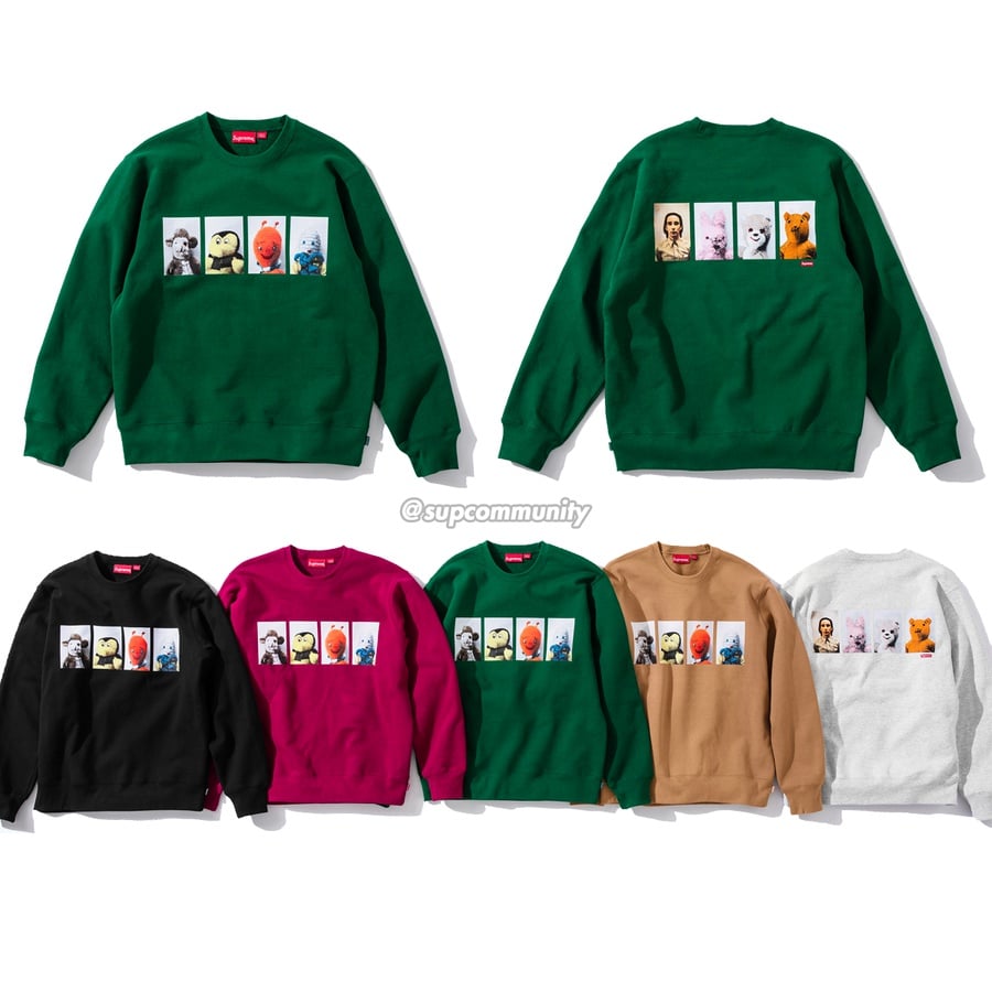 Supreme Mike Kelley Supreme Ahh…Youth! Crewneck Sweatshirt released during fall winter 18 season