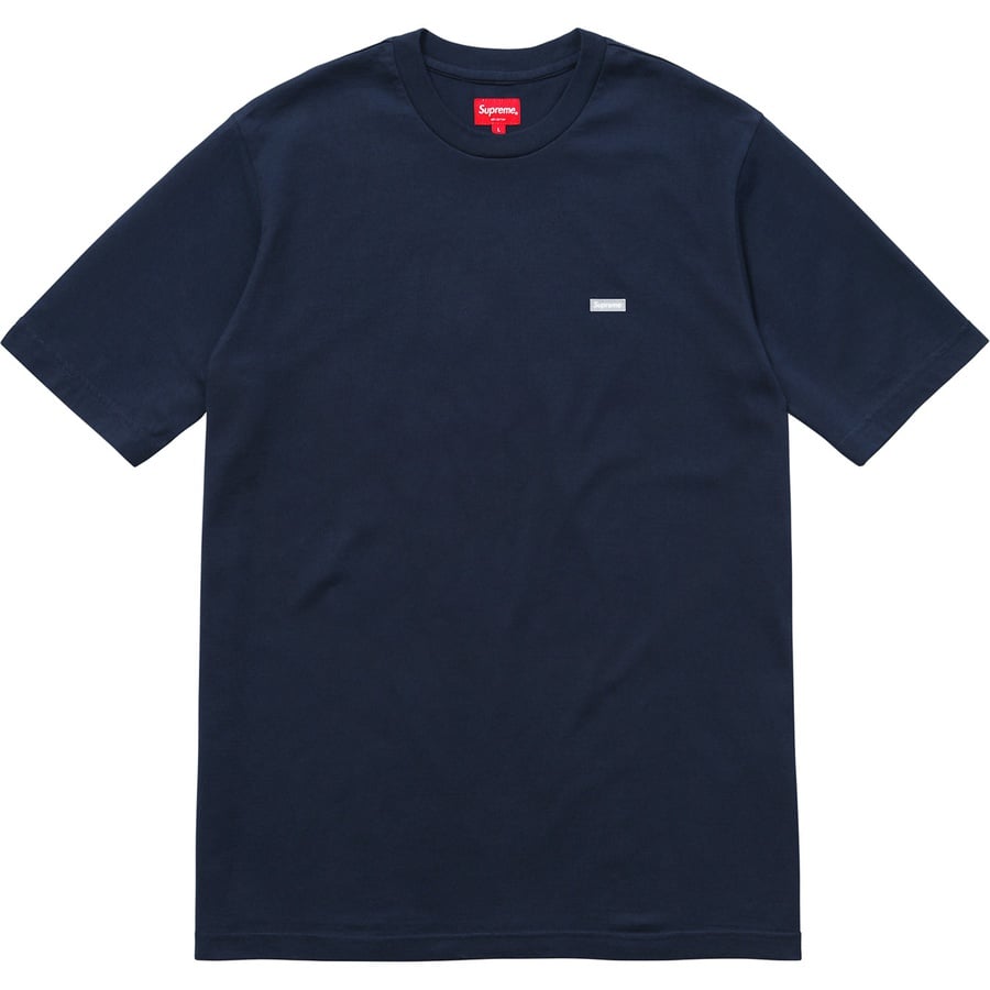 Details on Reflective Small Box Tee Navy from fall winter
                                                    2018 (Price is $58)