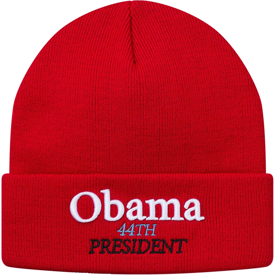 Details on Obama Beanie Red from fall winter
                                                    2018 (Price is $32)