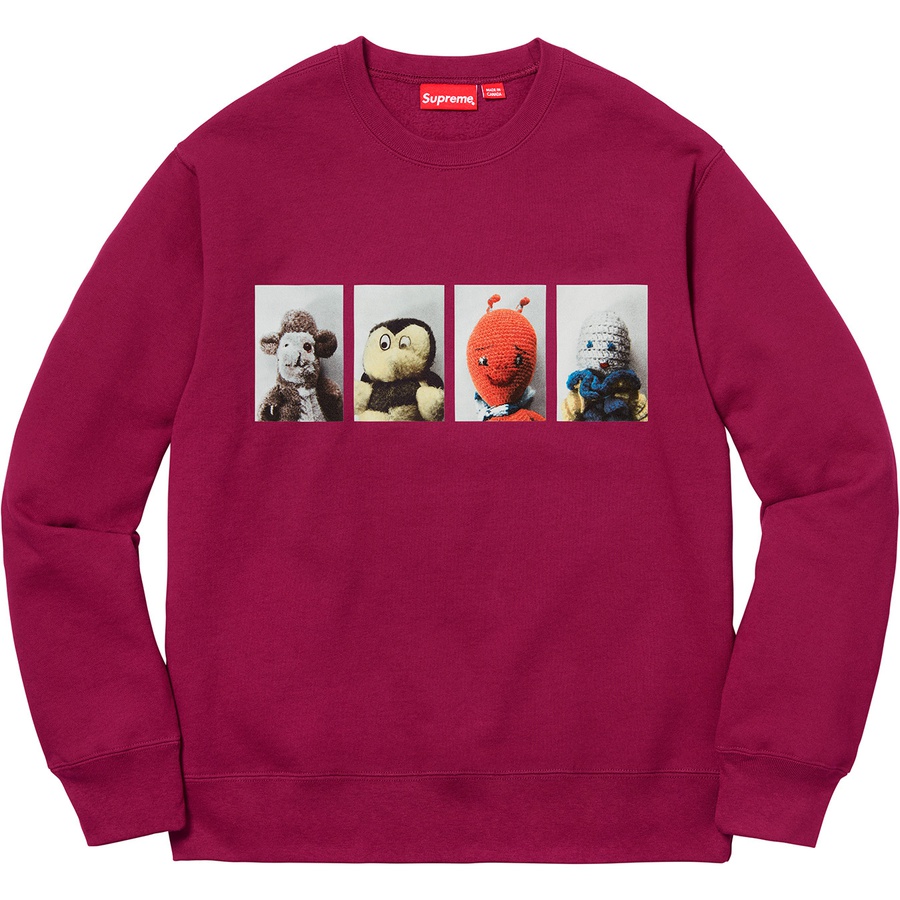 Supreme Mike Kelley Supreme Ahh…Youth! Crewneck Sweatshirt (FW18) - Dark Magenta - $158