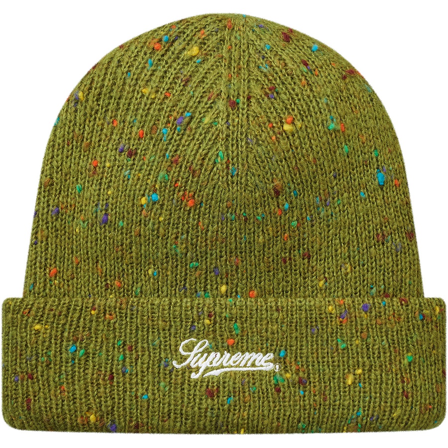 Details on Colored Speckle Beanie Green from fall winter
                                                    2018 (Price is $32)