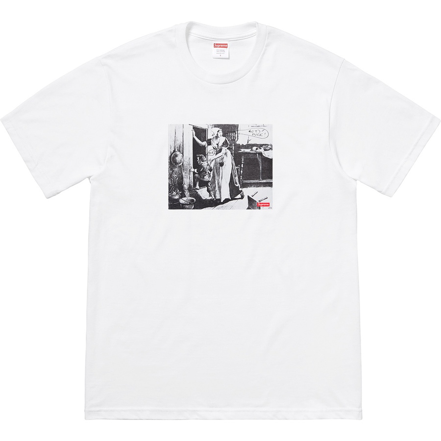 Details on Mike Kelley Supreme Hiding From Indians Tee White from fall winter
                                                    2018 (Price is $48)