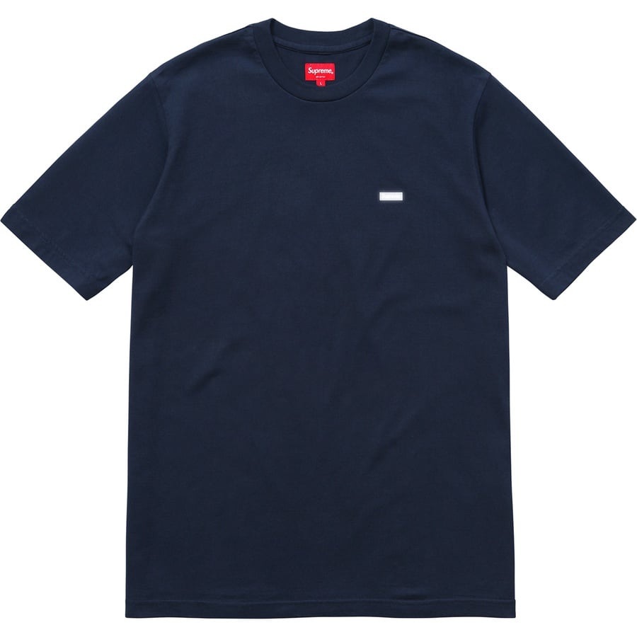 Details on Reflective Small Box Tee Navy from fall winter
                                                    2018 (Price is $58)