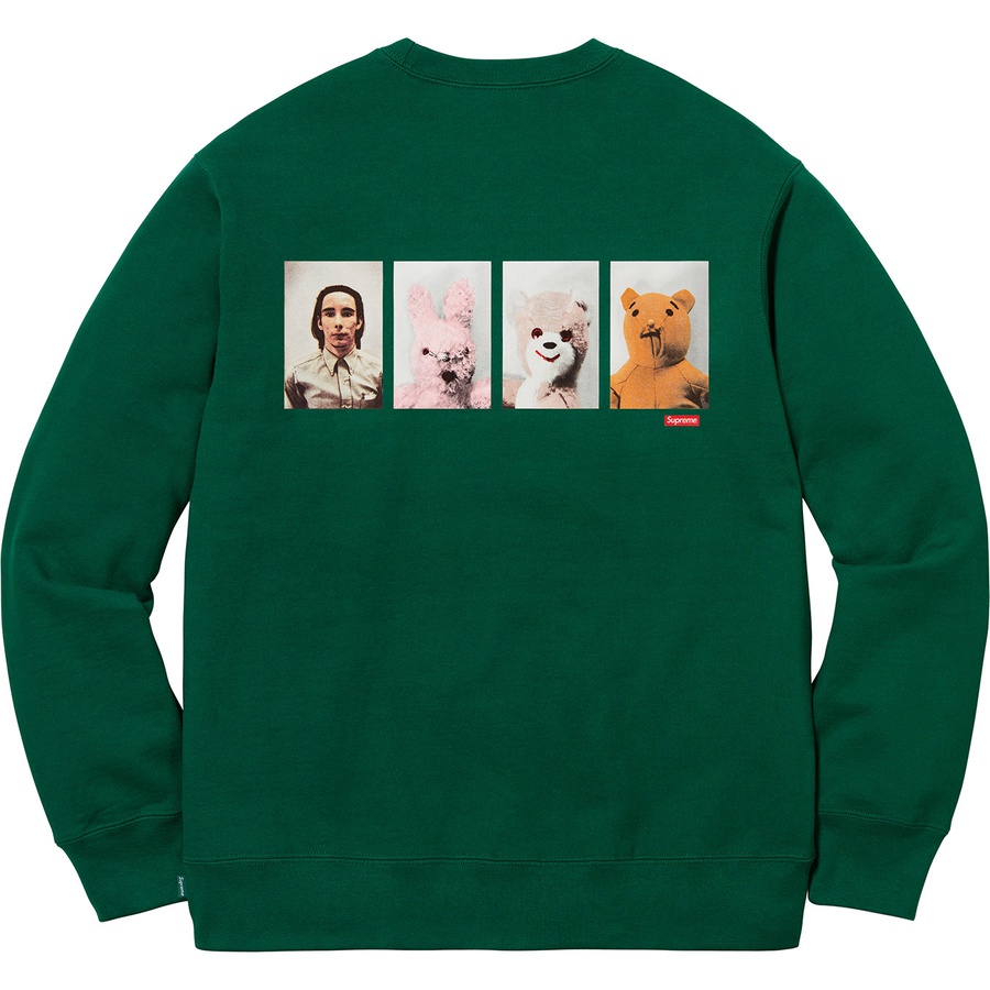 Details on Mike Kelley Supreme Ahh…Youth! Crewneck Sweatshirt Dark Green from fall winter 2018 (Price is $158)