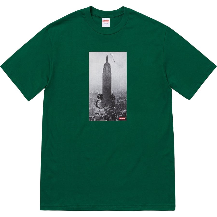 Details on Mike Kelley Supreme The Empire State Building Tee Dark Green from fall winter
                                                    2018 (Price is $48)