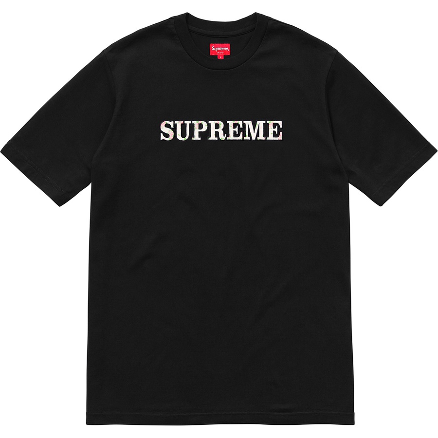 Details on Floral Logo Tee Black from fall winter
                                                    2018 (Price is $78)