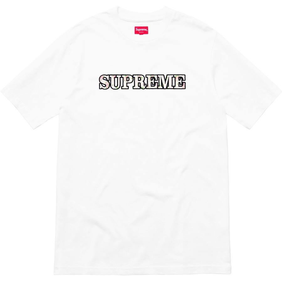 Details on Floral Logo Tee White from fall winter 2018 (Price is $78)