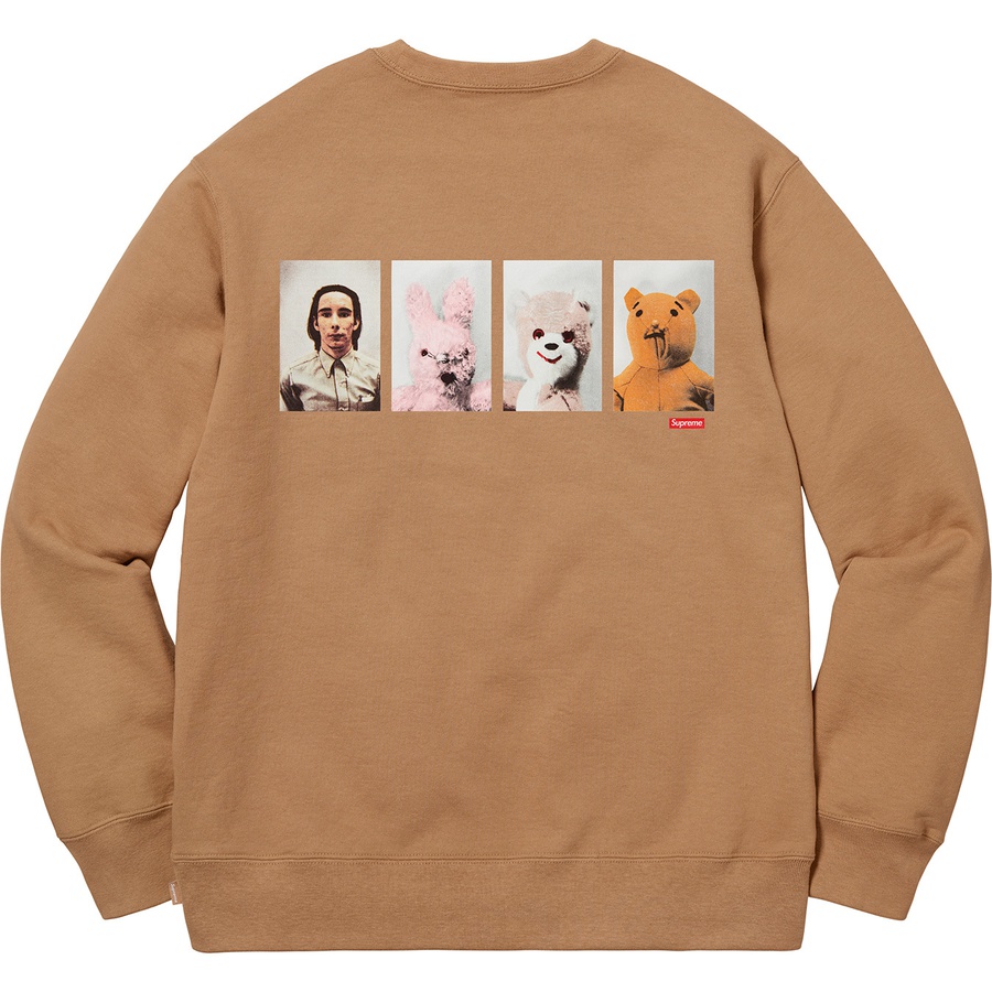 Details on Mike Kelley Supreme Ahh…Youth! Crewneck Sweatshirt Light Brown from fall winter 2018 (Price is $158)