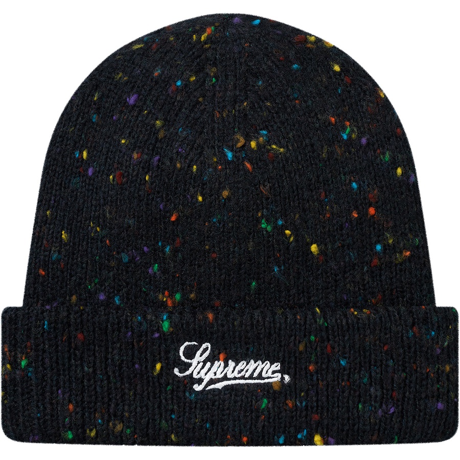Supreme Colored Speckle Beanie (FW18) - Black - $32