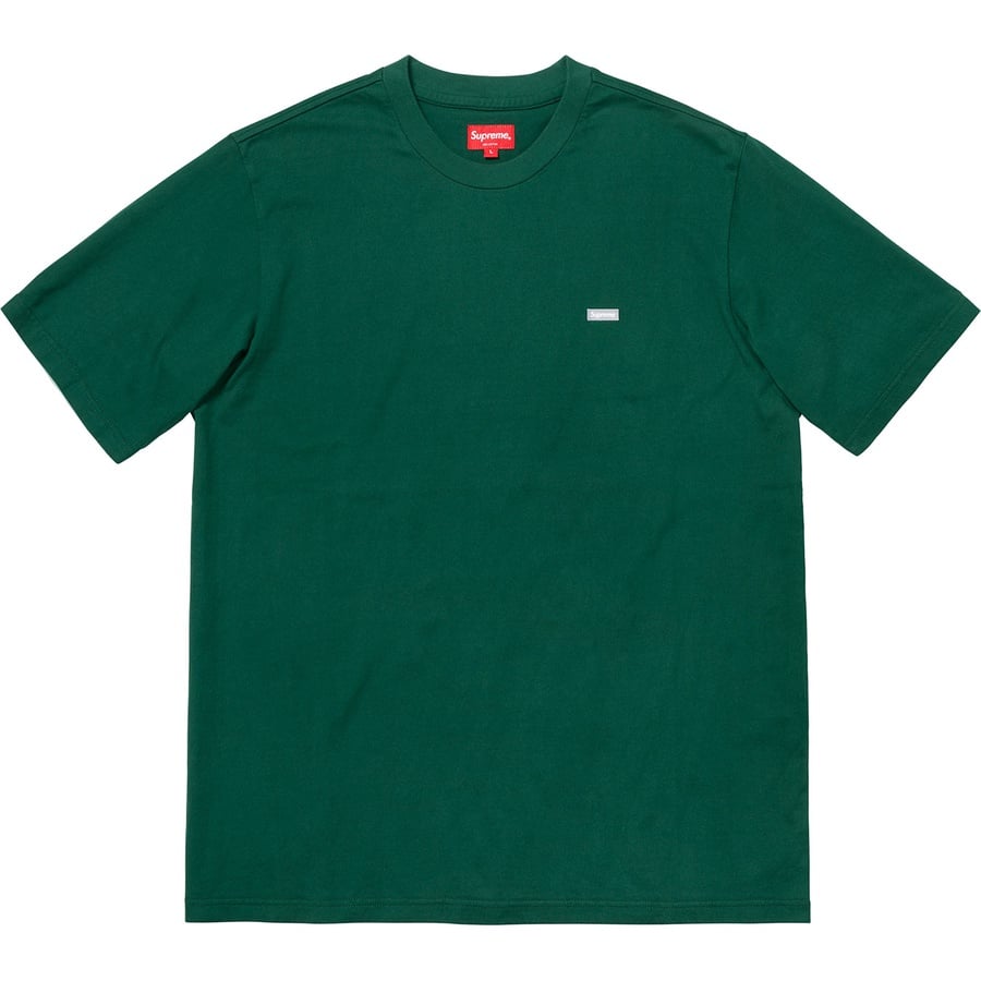 Details on Reflective Small Box Tee Dark Green from fall winter 2018 (Price is $58)
