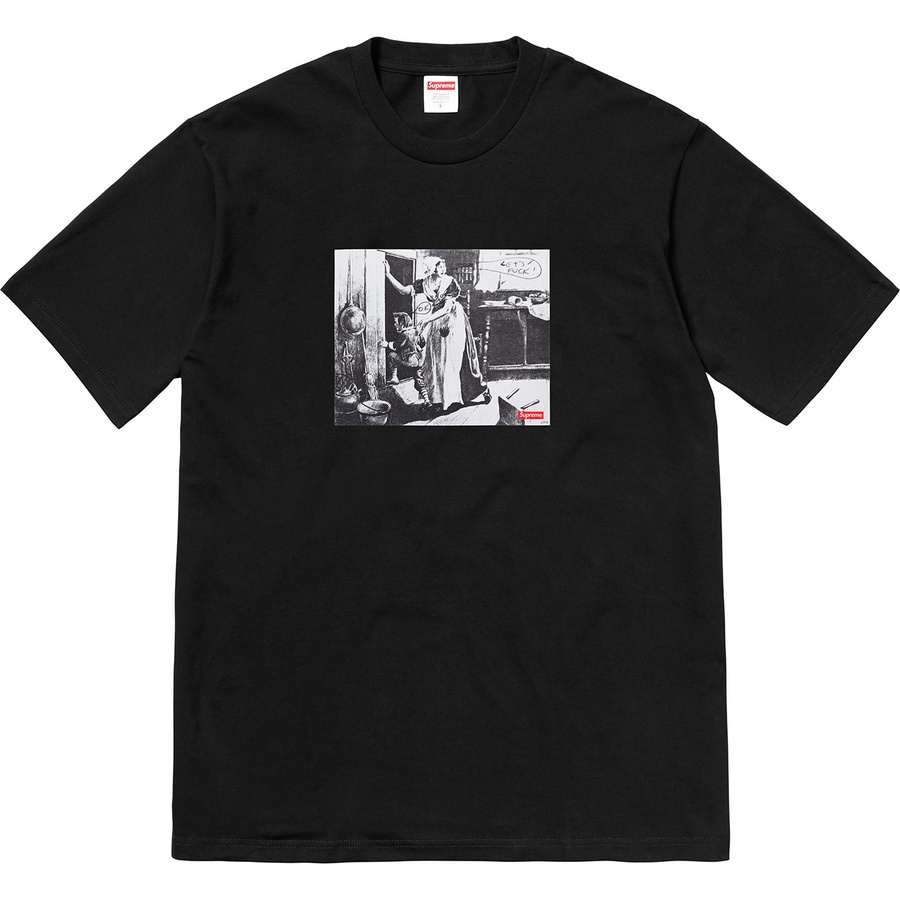 Details on Mike Kelley Supreme Hiding From Indians Tee Black from fall winter
                                                    2018 (Price is $48)