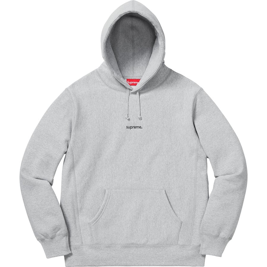 Details on Trademark Hooded Sweatshirt Heather Grey from fall winter 2018 (Price is $158)