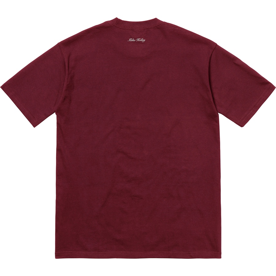Details on Mike Kelley Supreme Hiding From Indians Tee Burgundy from fall winter
                                                    2018 (Price is $48)