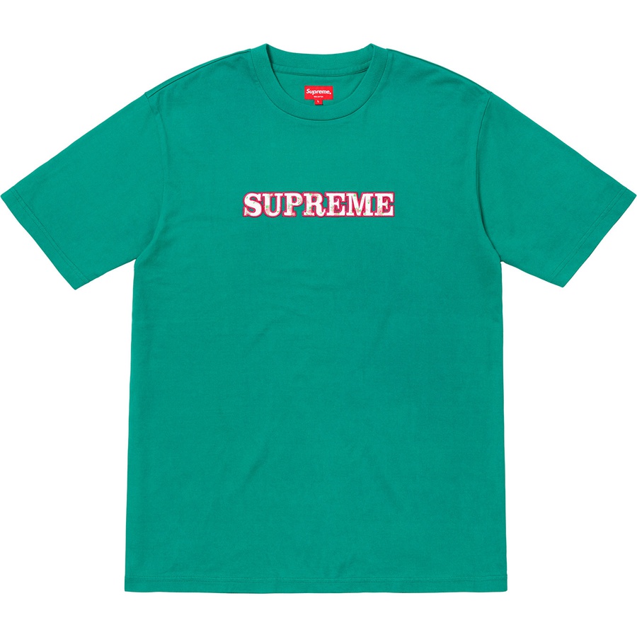 Details on Floral Logo Tee Teal from fall winter 2018 (Price is $78)