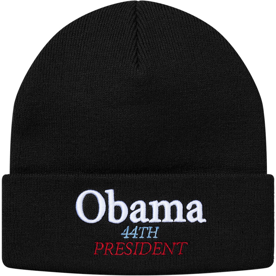 Details on Obama Beanie Black from fall winter
                                                    2018 (Price is $32)
