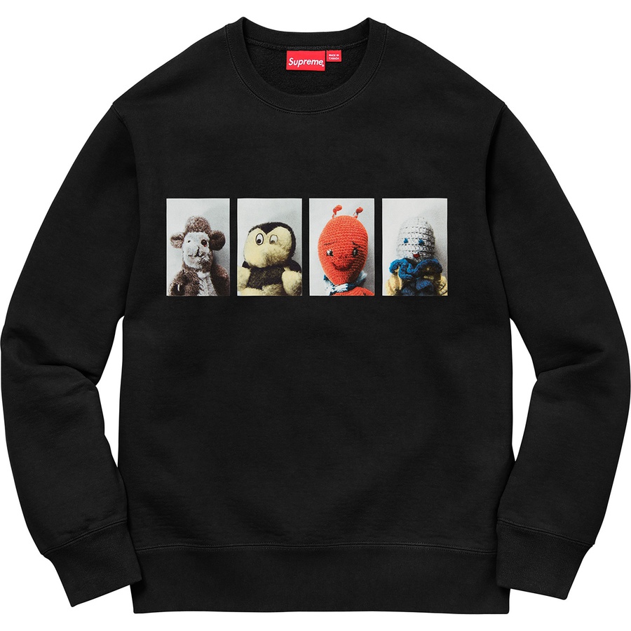 Details on Mike Kelley Supreme Ahh…Youth! Crewneck Sweatshirt Black from fall winter 2018 (Price is $158)