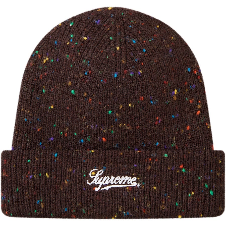 Details on Colored Speckle Beanie Brown from fall winter
                                                    2018 (Price is $32)