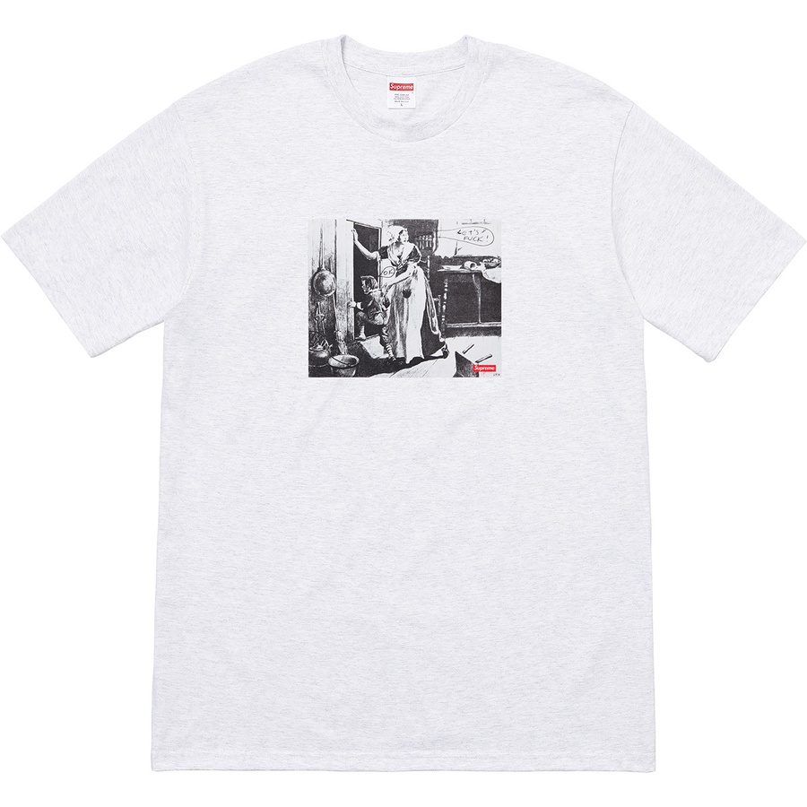 Details on Mike Kelley Supreme Hiding From Indians Tee Ash Grey from fall winter
                                                    2018 (Price is $48)