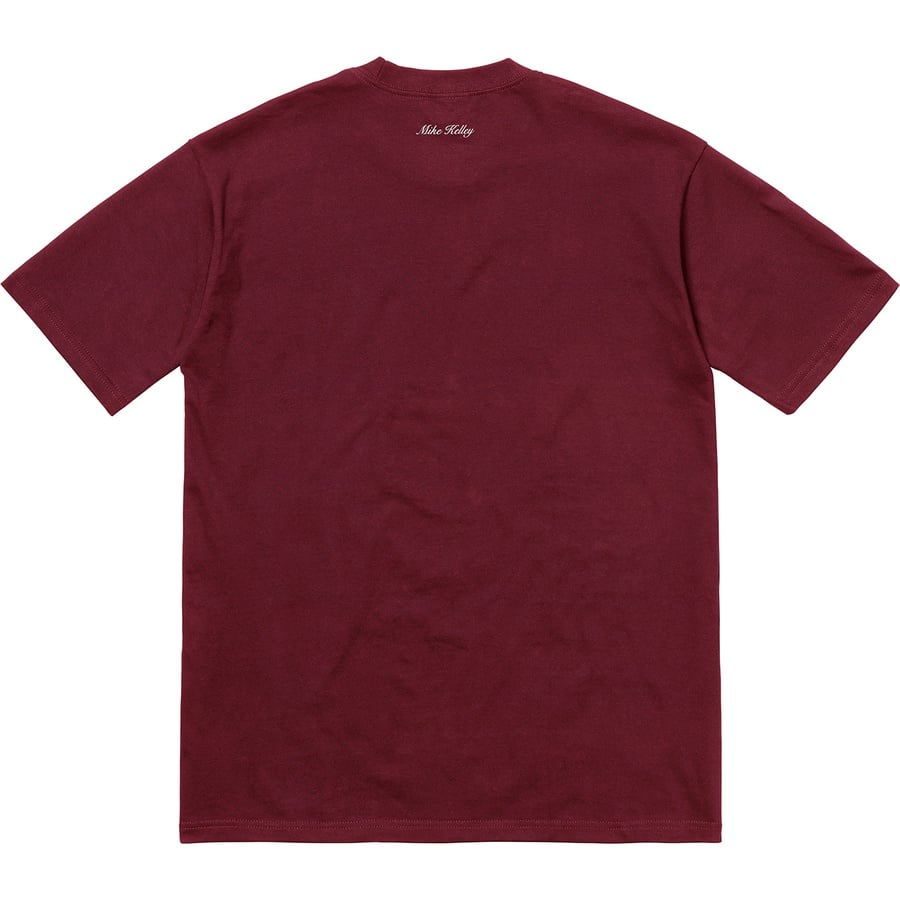 Details on Mike Kelley Supreme The Empire State Building Tee Burgundy from fall winter
                                                    2018 (Price is $48)